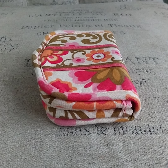 Vera Bradley Card Holder Orange & Pink - Picture 4 of 14